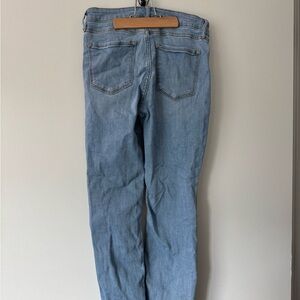 6P - Ols Navy Petite Straight Denim Jeans - Light Wash